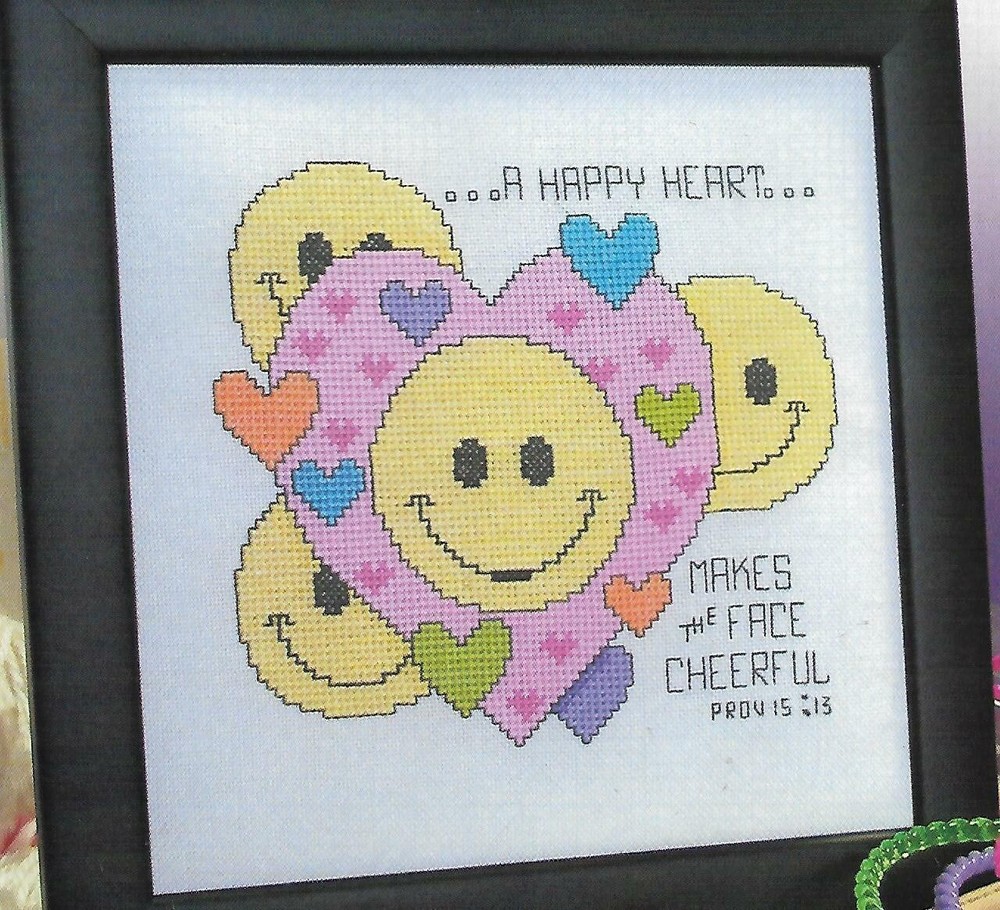 A Happy Heart cross stitch pattern