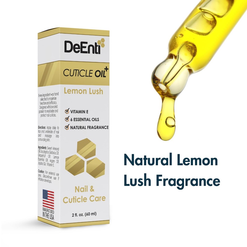 DeEnti Cuticles Maintenance Pack, Bundle Includes Citrus Scented Cuticle Remo...