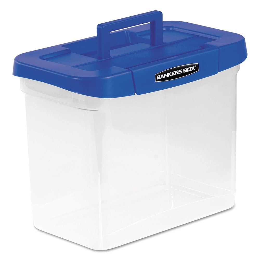 Heavy Duty Plastic File Storage Clear Portable Durable Organizer Modular