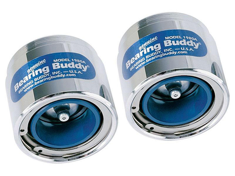 Bearing Buddy (1.980) Chrome Bearing Protectors w/ Auto Check (pair)  B-42202