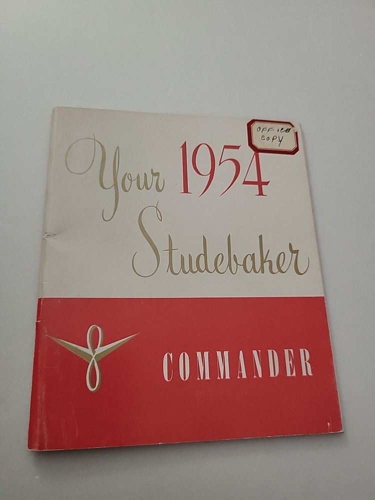 1954 Owner's Guide Studebaker Commander