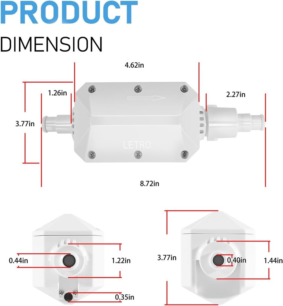 For Pentair E10 White Back-Up Valve Replacement Part For Automatic Pool Cleaner