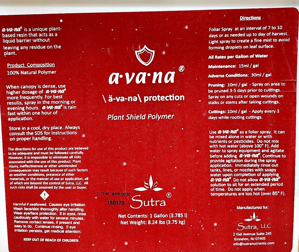 Avana Plant Shield Polymer by Sutra