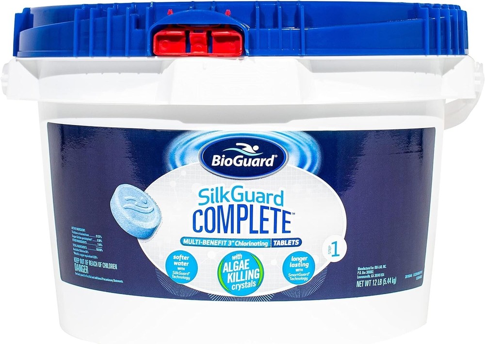 BioGuard SilkGuard Complete 3" Chlorinating Tablets 12lb FREE SHIPPING