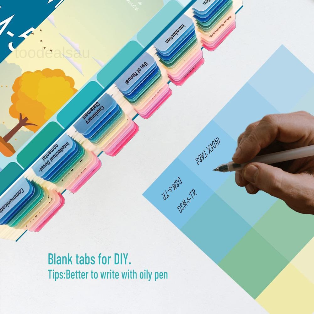Index Tabs for DSM 5 TR, Tabbing System DSM-5-TR Medium, Colorful