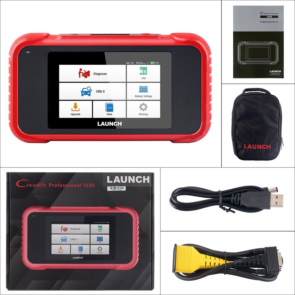 LAUNCH CRP123E OBD2 Scan Tool Car OBD Scanner Check Engine ABS SRS Transmission