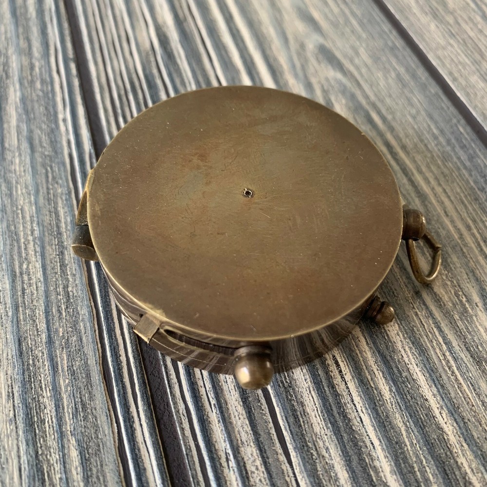 Solid Brass Boy Scouts Pocket Compass Gift