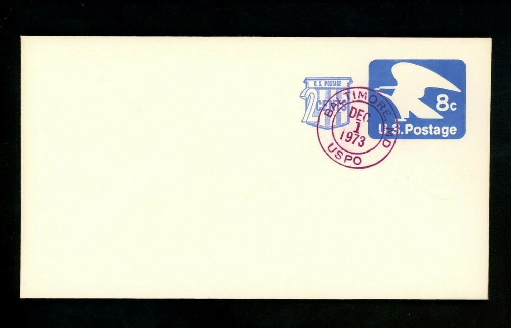 US FDC #U566 None 1973 Baltimore MD Eagle Revalued Unofficial