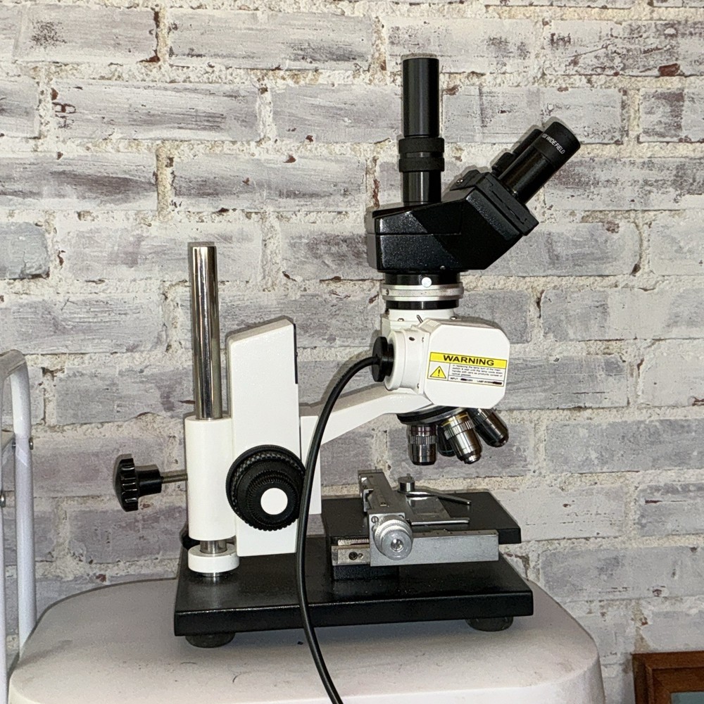 Trinocular Top Reflected Light Microscope w XY Stage polarizing kit