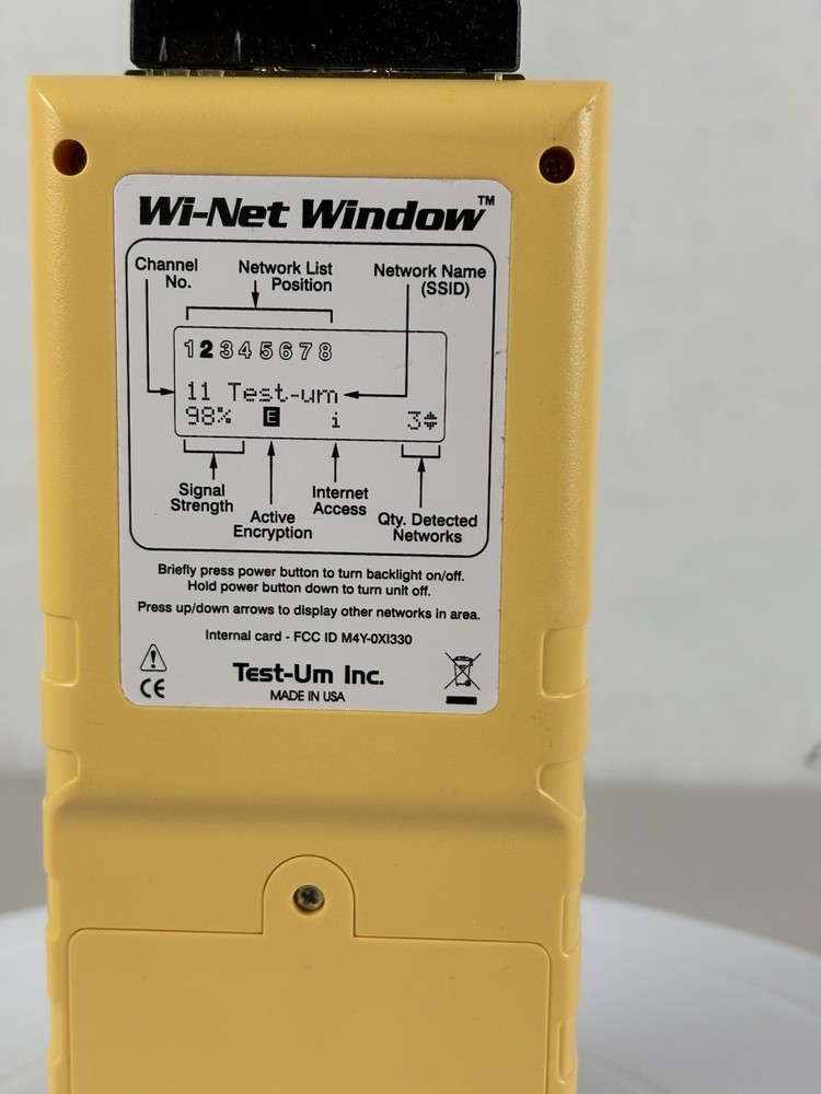 Wi-Net Window Wireless Network Analyzer Scanner Pinger Tester WP150 Test