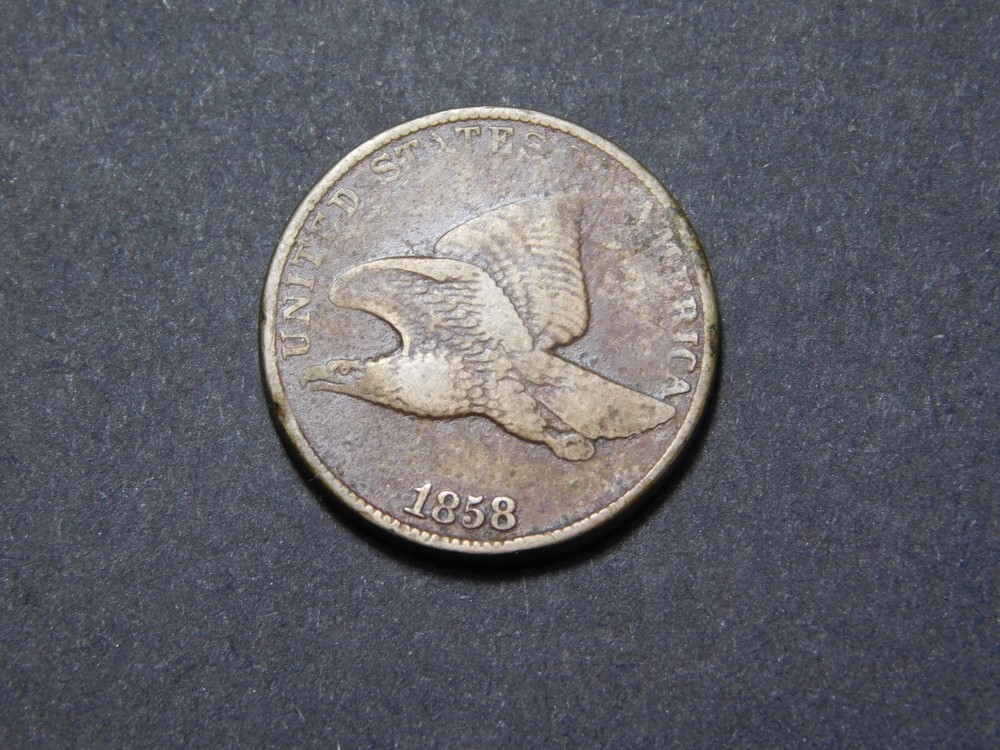 VINTAGE US COINS  1858 FLYING EAGLE  CENT COIN