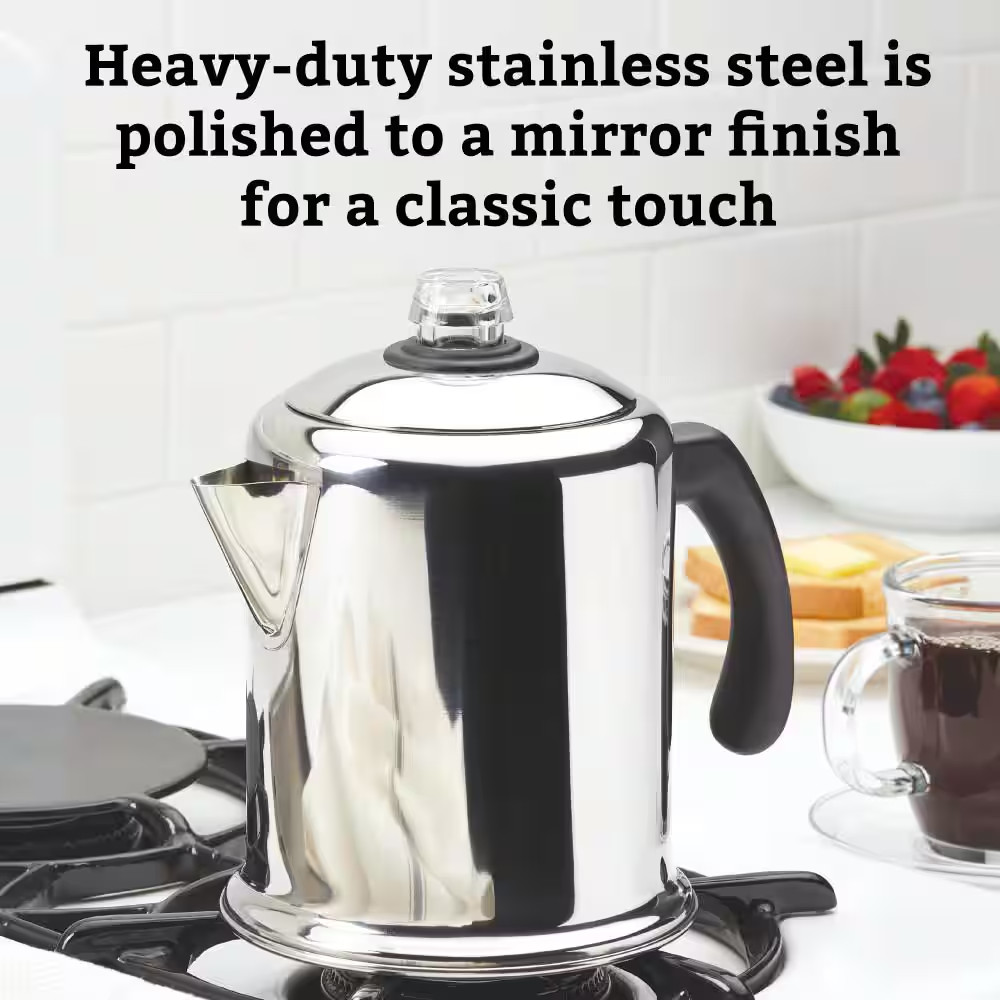8-Cup Stainless Steel Percolator