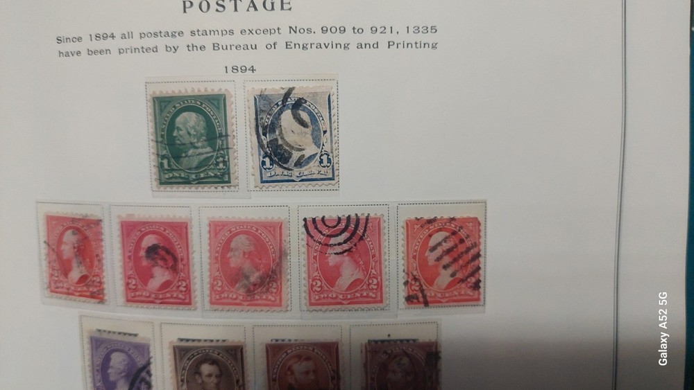 SCOTT #246-60 1894 ISSUE 1C-50 USED