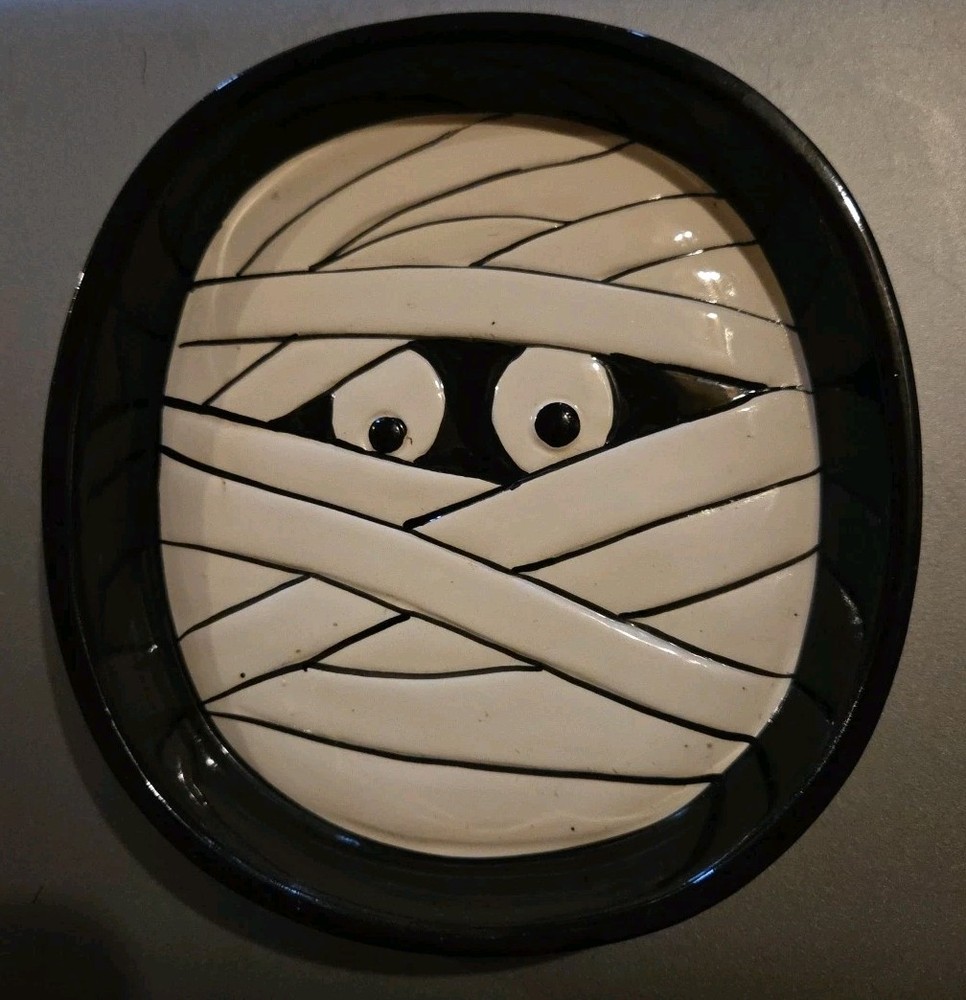 Mummy Halloween Dish New Ceramic