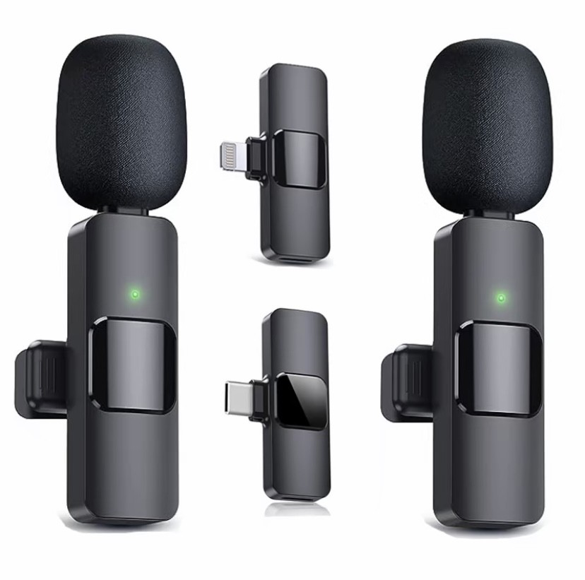 Wireless Lavalier Microphone, Type - C IPhone 15, 16, Rechargeable Wireless Micr