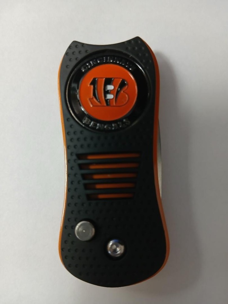 NFL CINCINNATI BENGALS Switchblade Golf Divot Tool with double sided ball marker