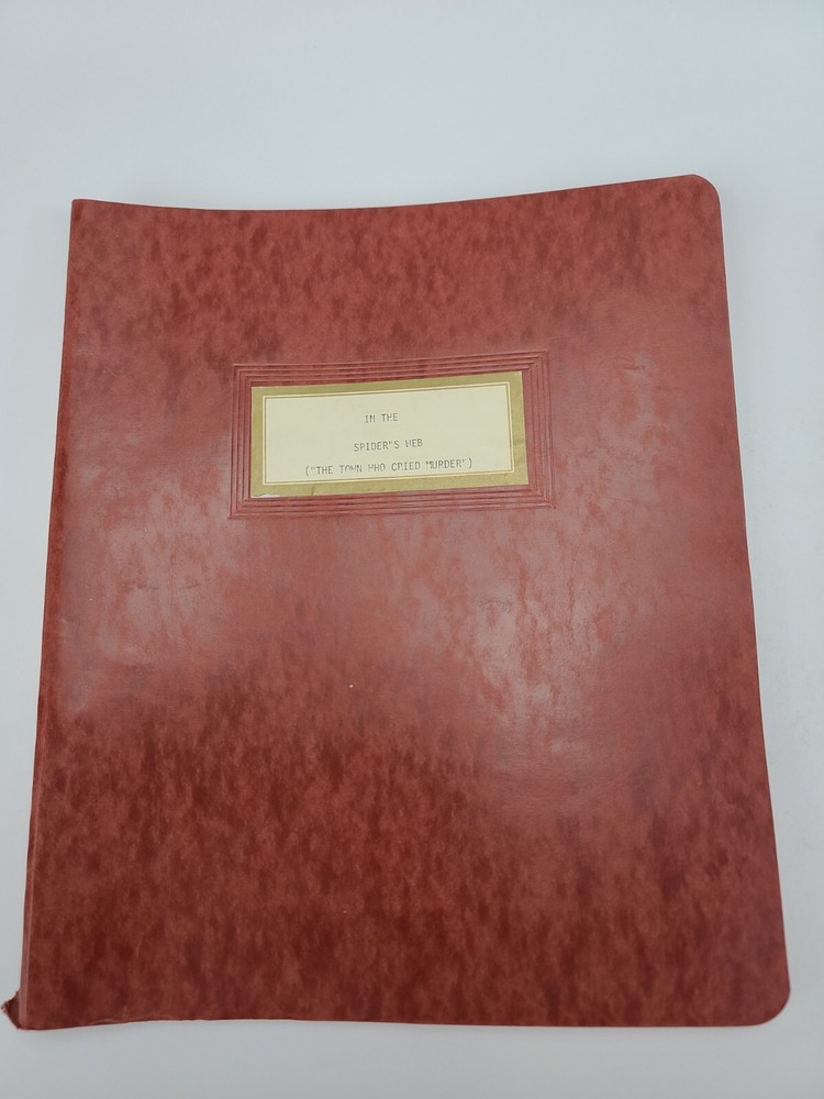 IN THE SPIDER'S WEB / Tom McGowan 1970's Unproduced Screenplay