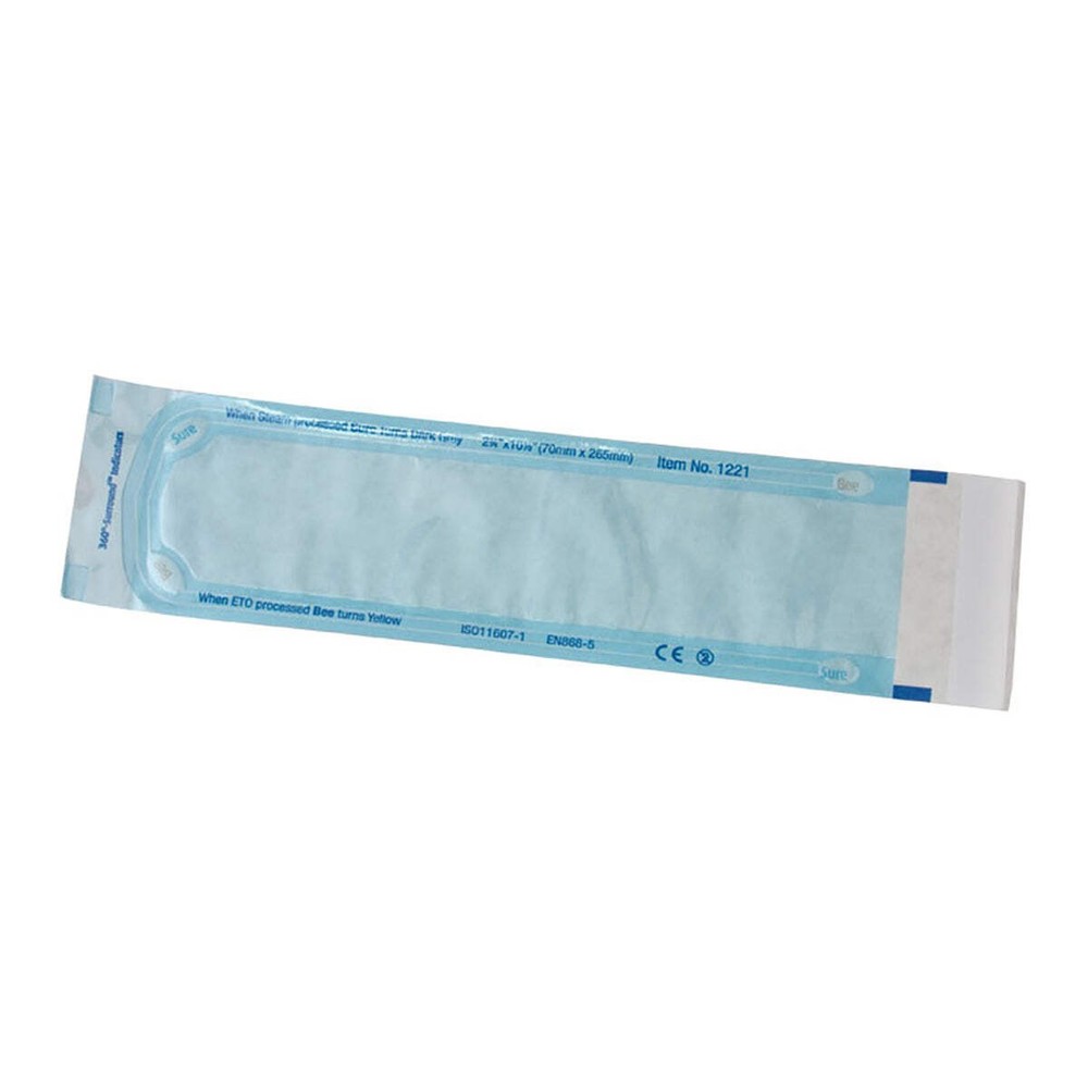 BeeSure Sterilization Pouches (2-3/4" x 10-1/2") - Pkg. 200