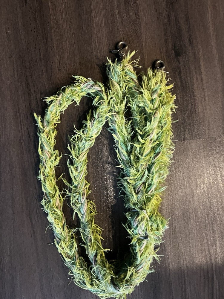 barrel reins lime green
