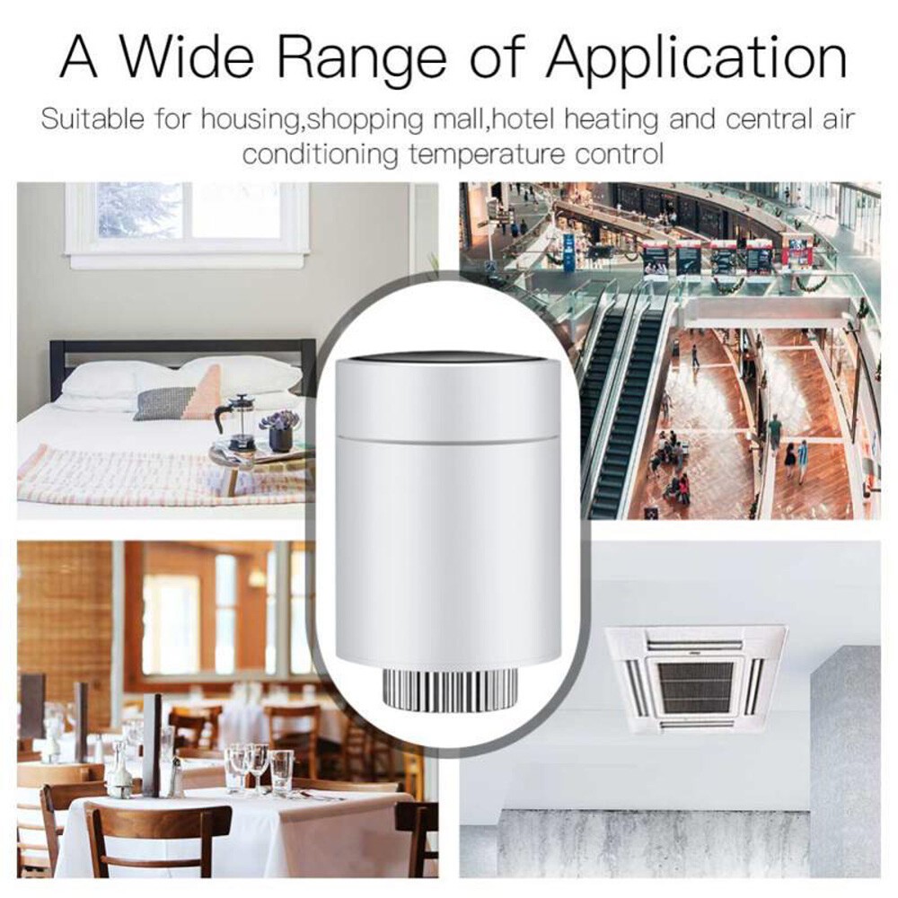 Smart Thermostat Radiator Valve Programmable Actuator Temper Tuya Zigbee