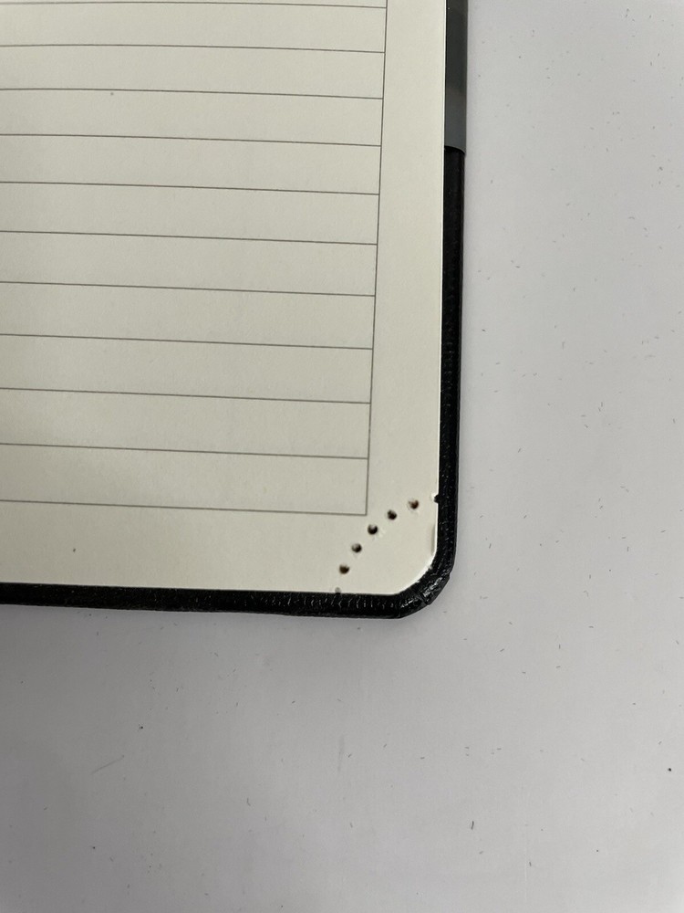 Poprun Notebook Lined Page Numbered Journal - Time Works Wonders Unused Black