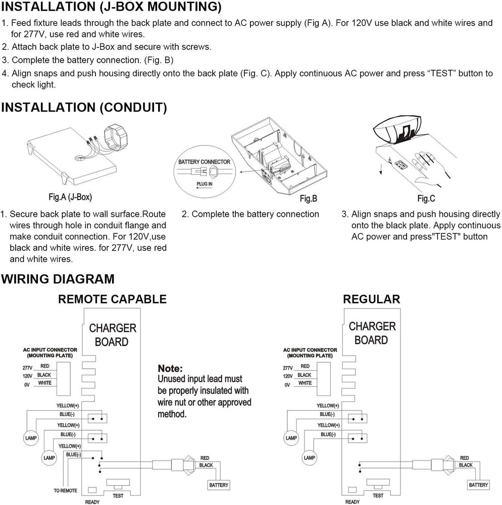 6 Pack LED Emergency Exit Light Adjustable 2 Head With Battery Back-up UL 924