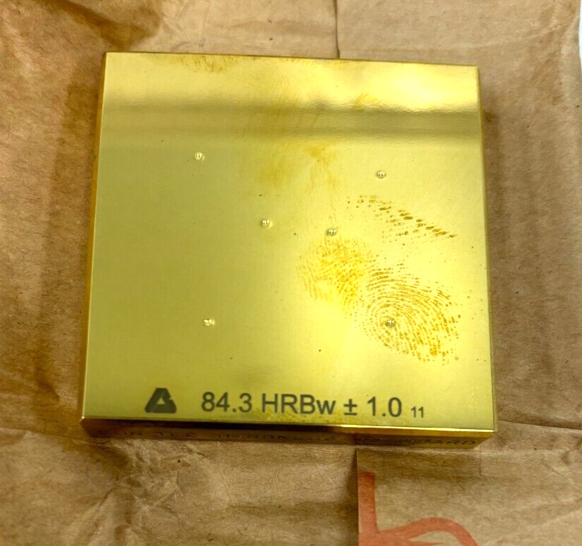 BUEHLER HARDNESS CALIBRATION TEST BLOCK 117790