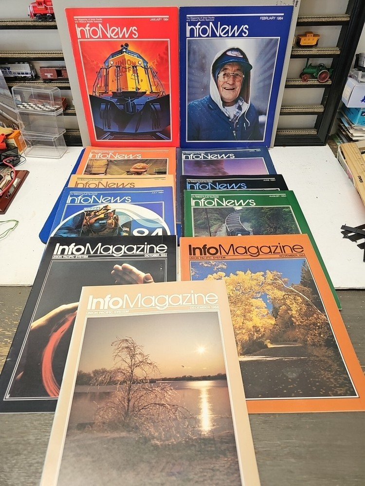 Info Magazine Union Pacific System 1984  11 Issues