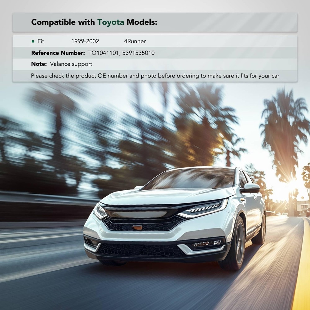 Front Lower Side Bumper Valance Support Steel for 4Runner 1999-2002