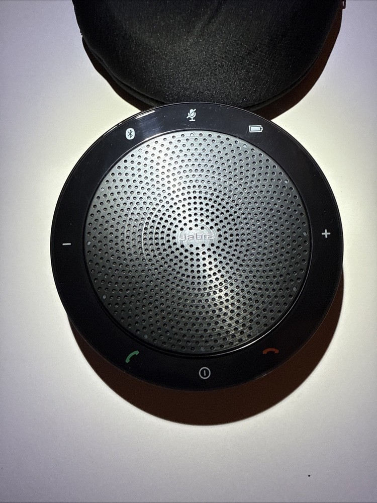 Jabra Speak Microsoft Lync Bluetooth & USB Speakerphone PHS002W w/ Case