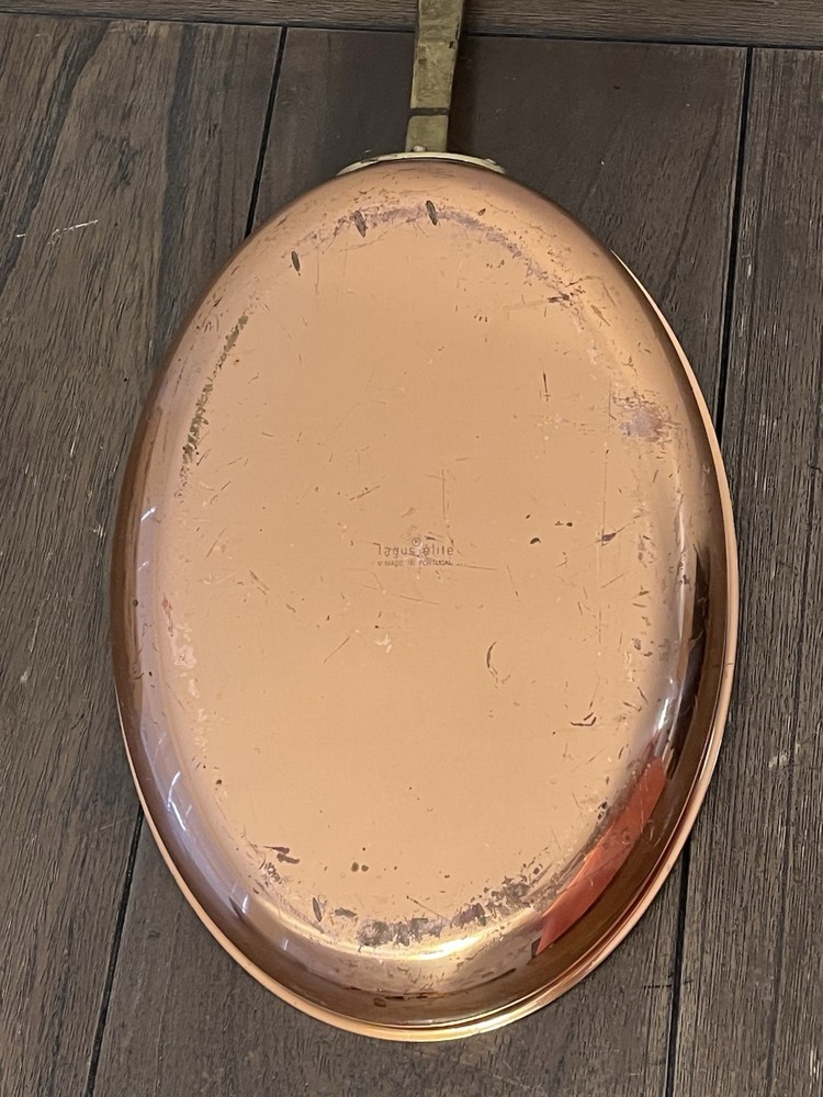 Tagus Elite Vintage Copper Fish Sauté Pan Oval