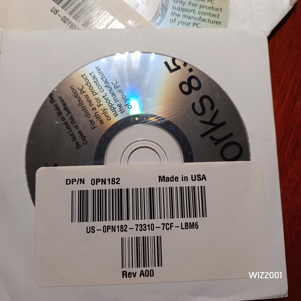 Genuine Microsoft Works 8.5 With Tracking ID & Office 2003 Trial Read Descriptio