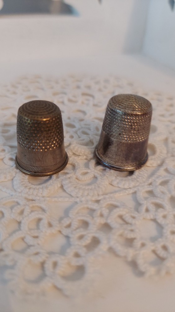 2 Antique Thimbles Both For This Price.