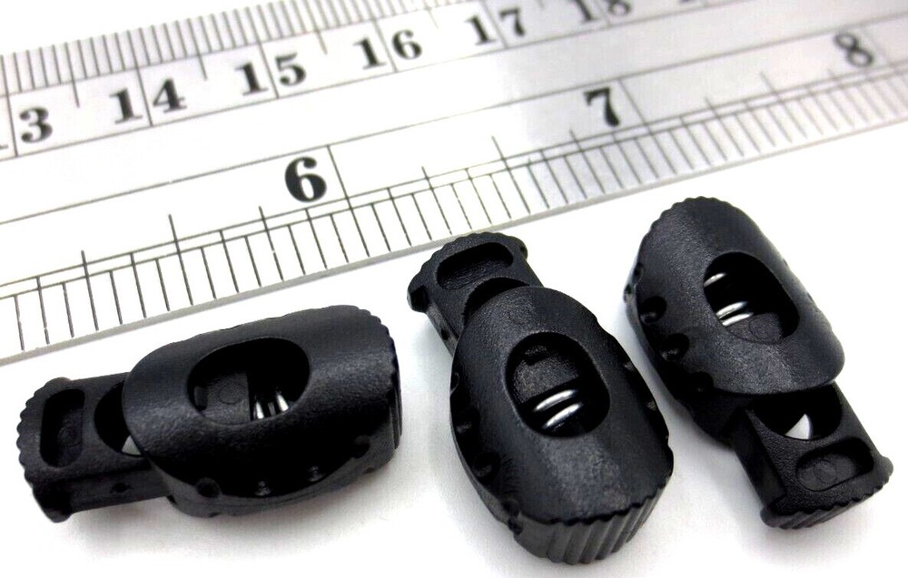 Gym Shorts Draw String Slide Lock Spring Loaded - Fits 1/4", 6.5mm Thick String