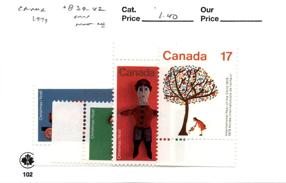 Canada, Postage Stamp, #839-842 Mint NH, 1979 (AC)
