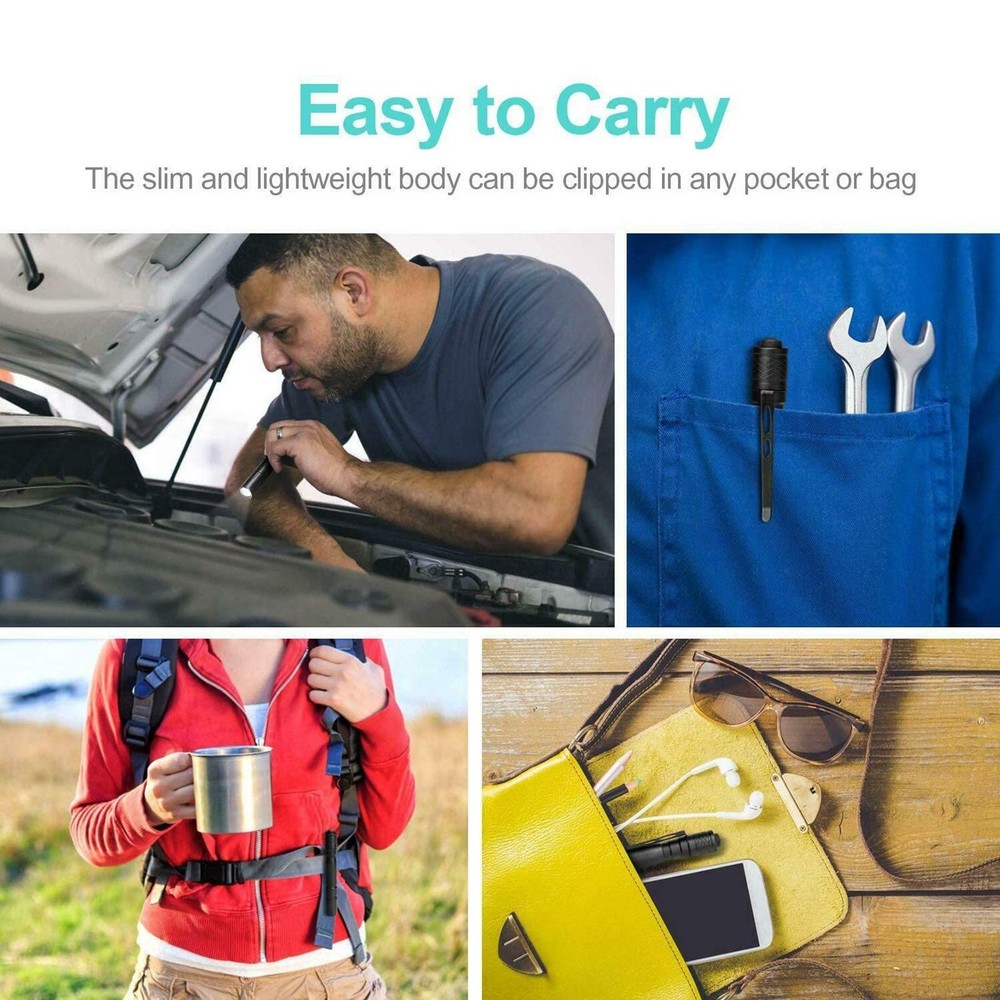 Pocketman LED Penlight Flashlight Small Flashlight Pocket-Size Pen Torch with...