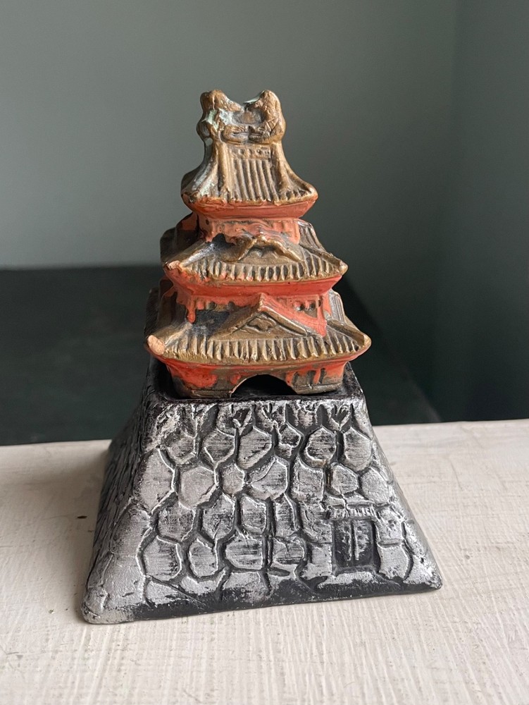 Vintage Pagoda Incense Burner Ceramic