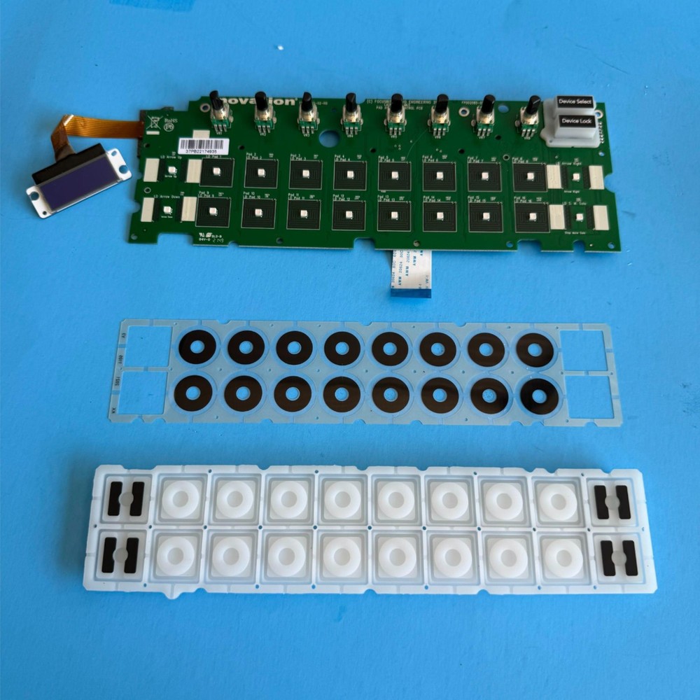 NOVATION LunchKey 25 MK3 Part: Drum Trigger Conductive Pad & Display PCB Board