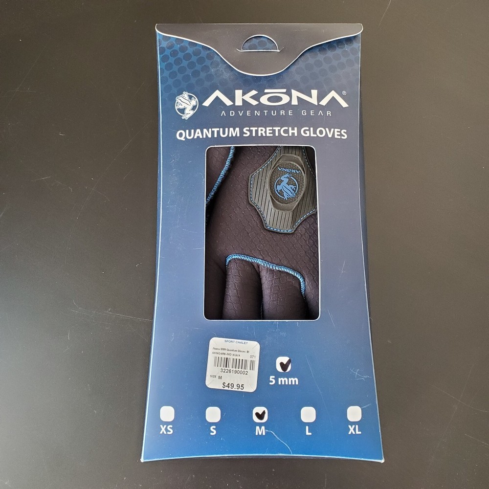 Akona Quantum Stretch Gloves Diving Gloves (5mm Medium) Scuba Diving Snorkeling