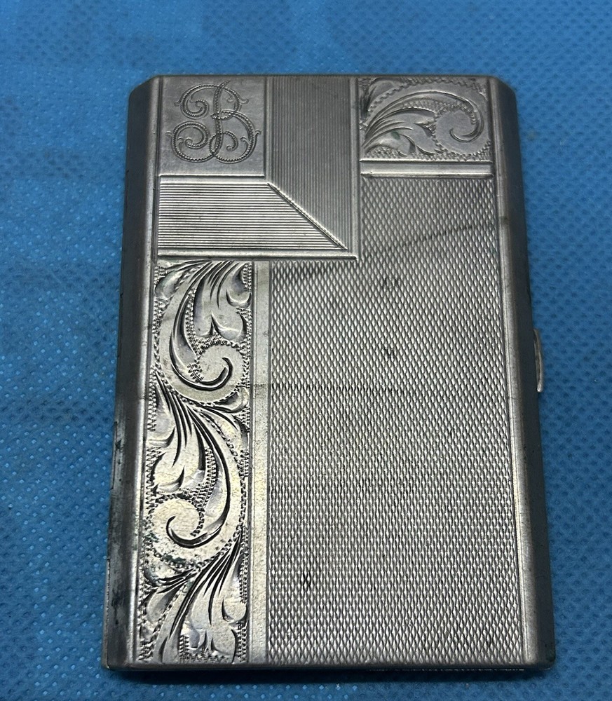 EUROPEAN SILVER CIGARETTE CASE !!