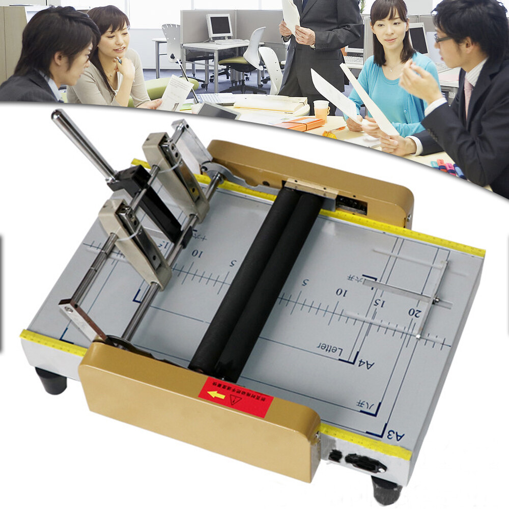 Booklet Folding Bookbinding Machine Book Paper Booklet Stapling Binder Stapler