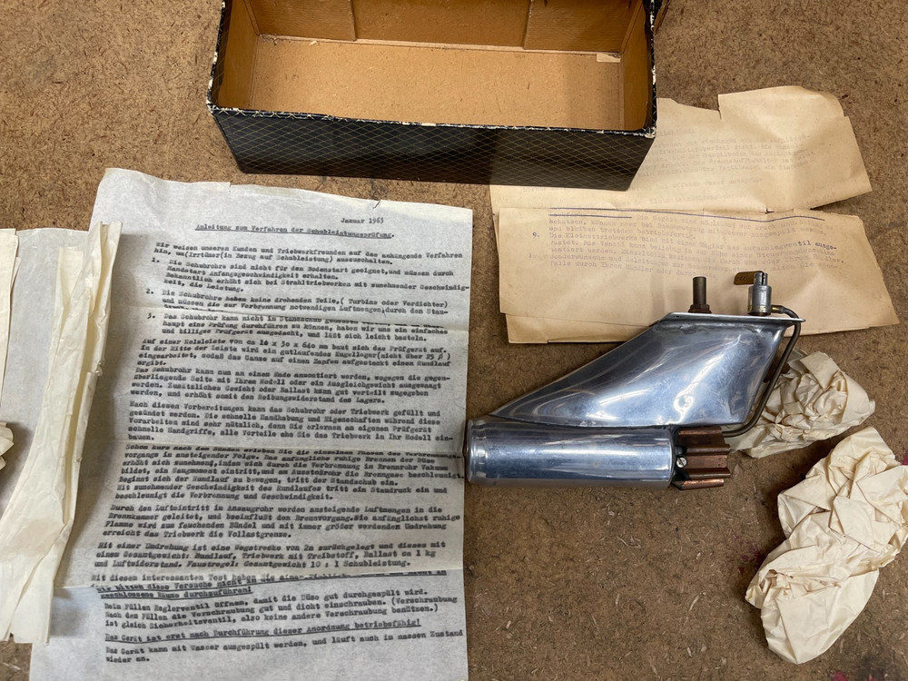 Vintage CUPI-STRAHLTRIEBWERKE Ramjet Model Jet Engine