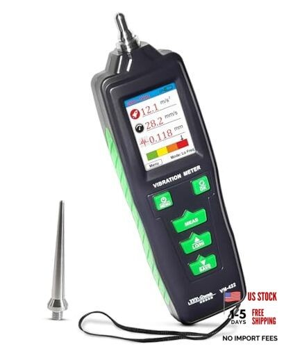 Digital Vibration Meter – VM-422 Industrial Vibrometer Vm-422 Built-in Sensor