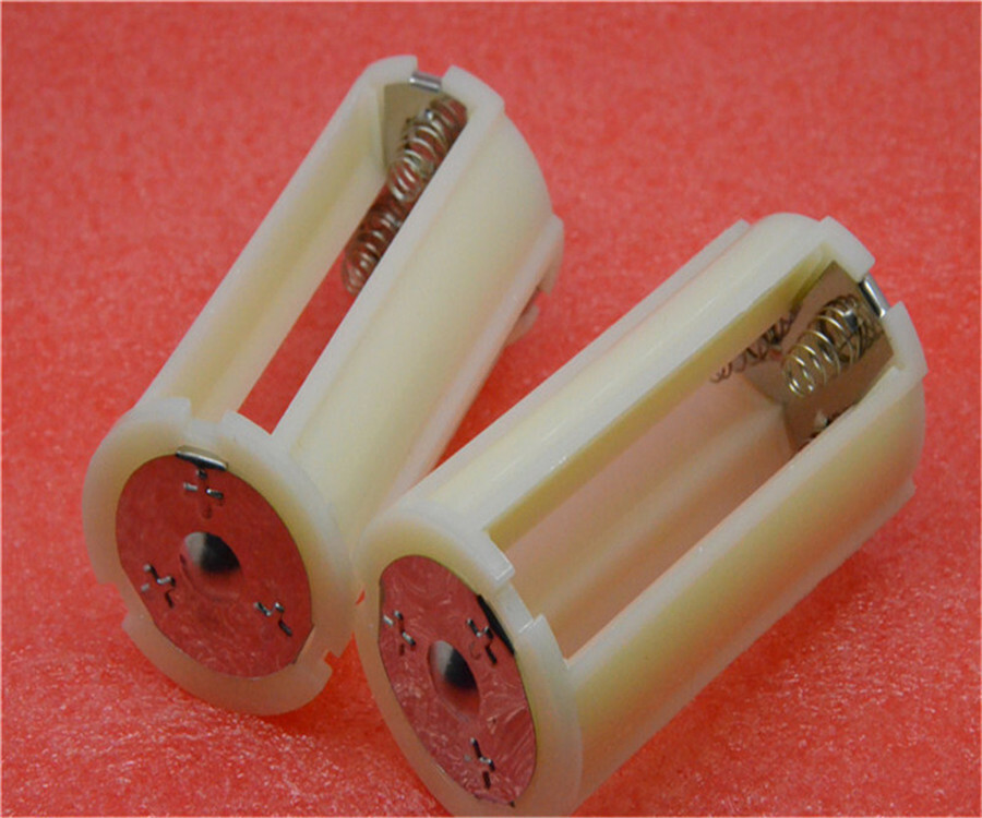 4 Pcs Parallel Convertor Adapter Battery Holder Case Box 3 AA/LR6 to 1 D Size