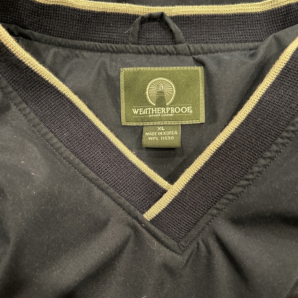 Weatherproof XL Men's Navy Blue V Neck Windbreaker Pullover