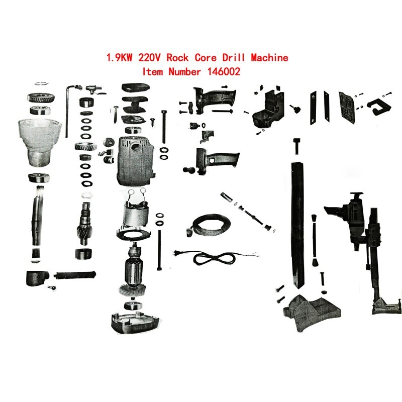 220V Vertical Diamond Concrete Core Drill Machine Suit for Construction Industry