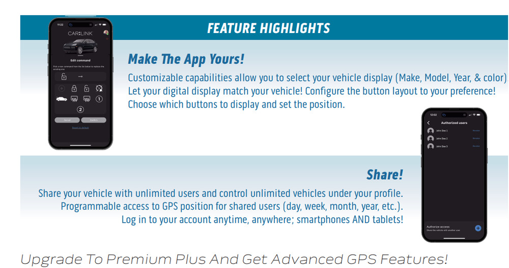 Audiovox CarLink ASCL7 Remote Start/Security Android iOS Smartphone Control Unit