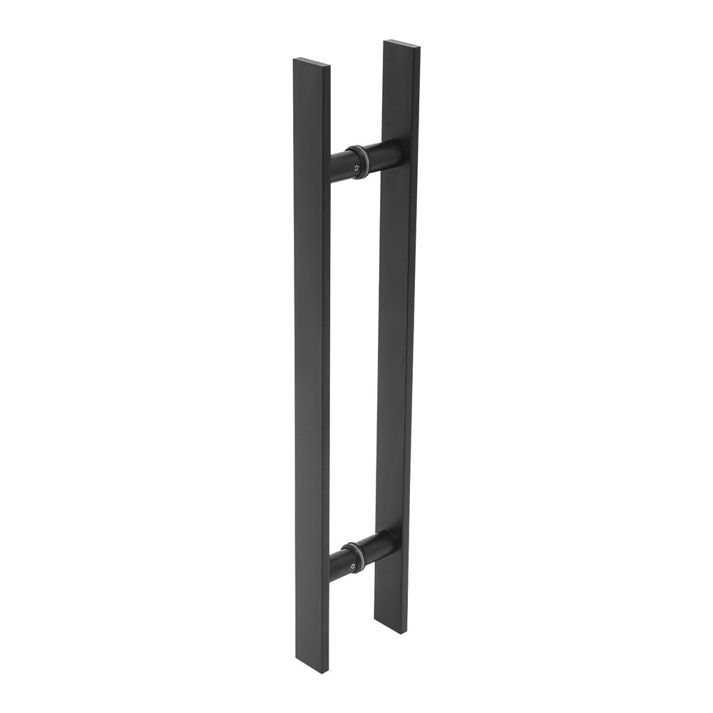 Double Sided Stainless Steel Door Handle black H Shape Door Pull Handle