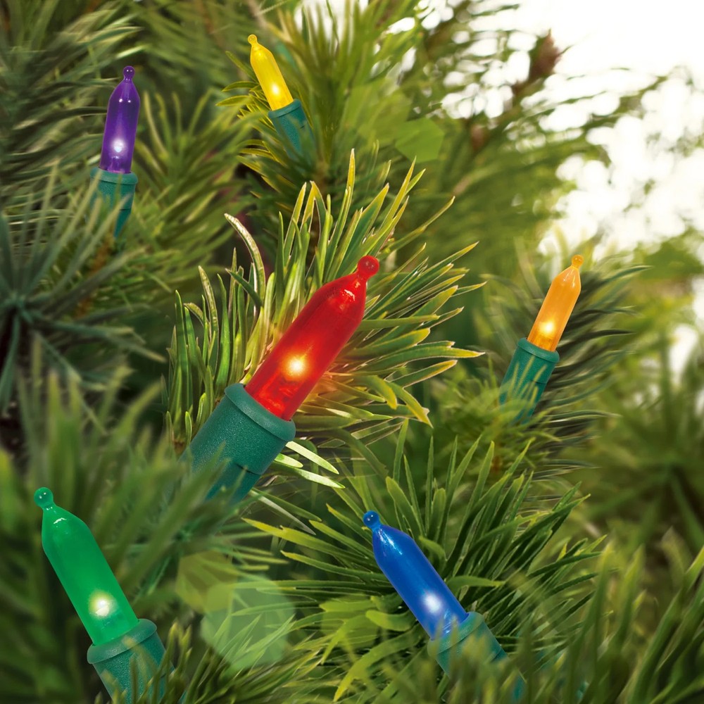 New 100-Count LED Mini Christmas String Lights, Multicolor, 19.5'