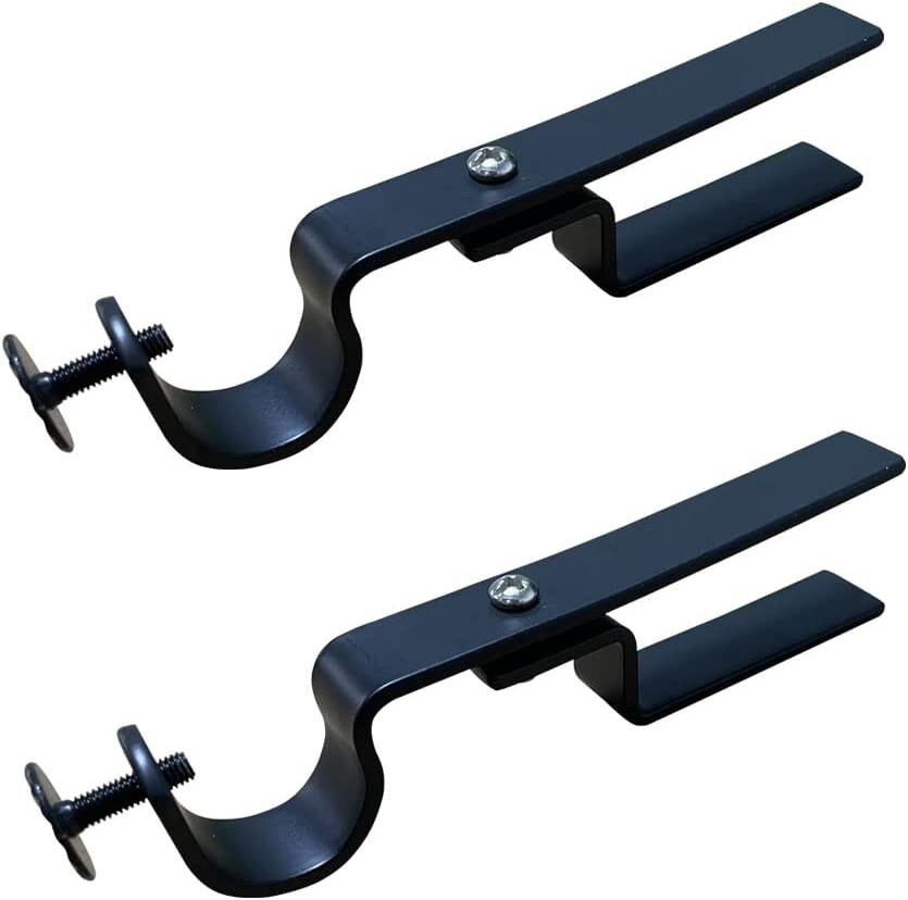 NoNo Bracket Mini - No Drill Curtain Rod Bracket Attachment for Mini Blinds